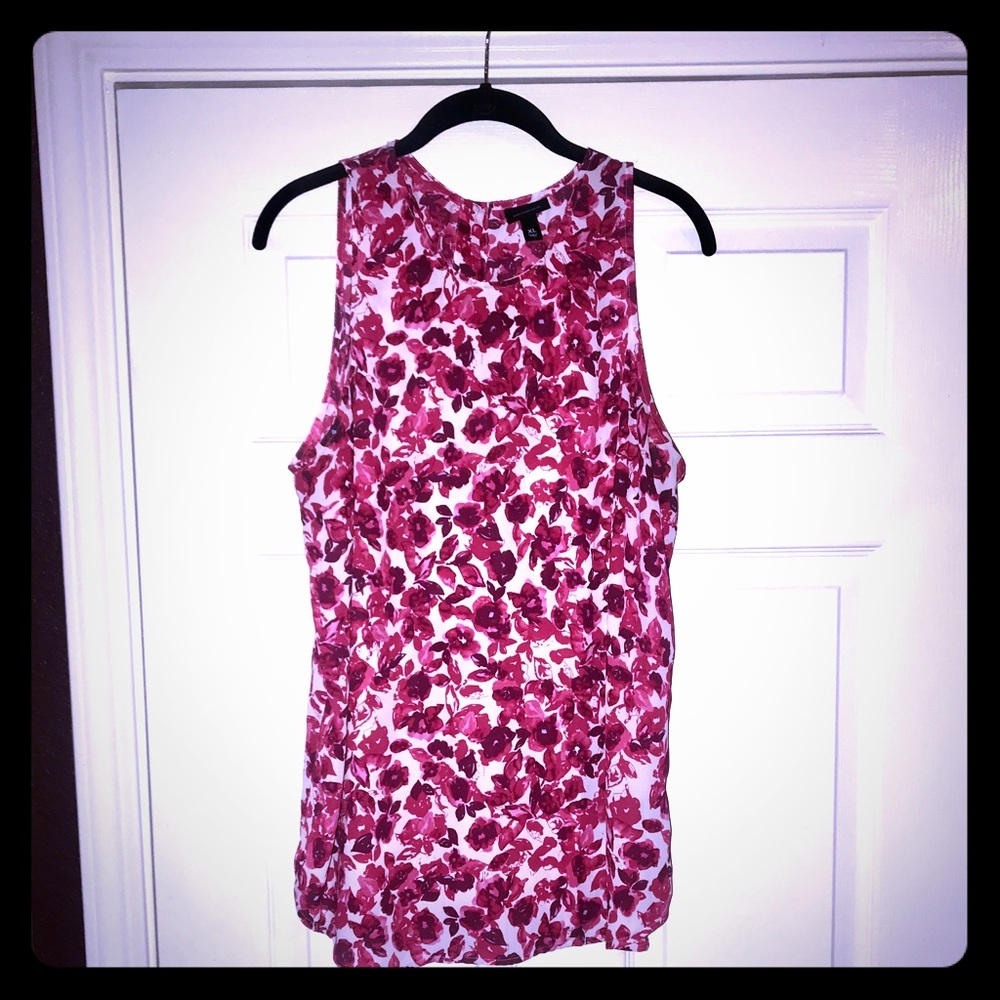 Who What Wear floral tank top XL